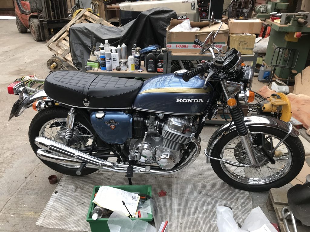 Honda bike restoration frame