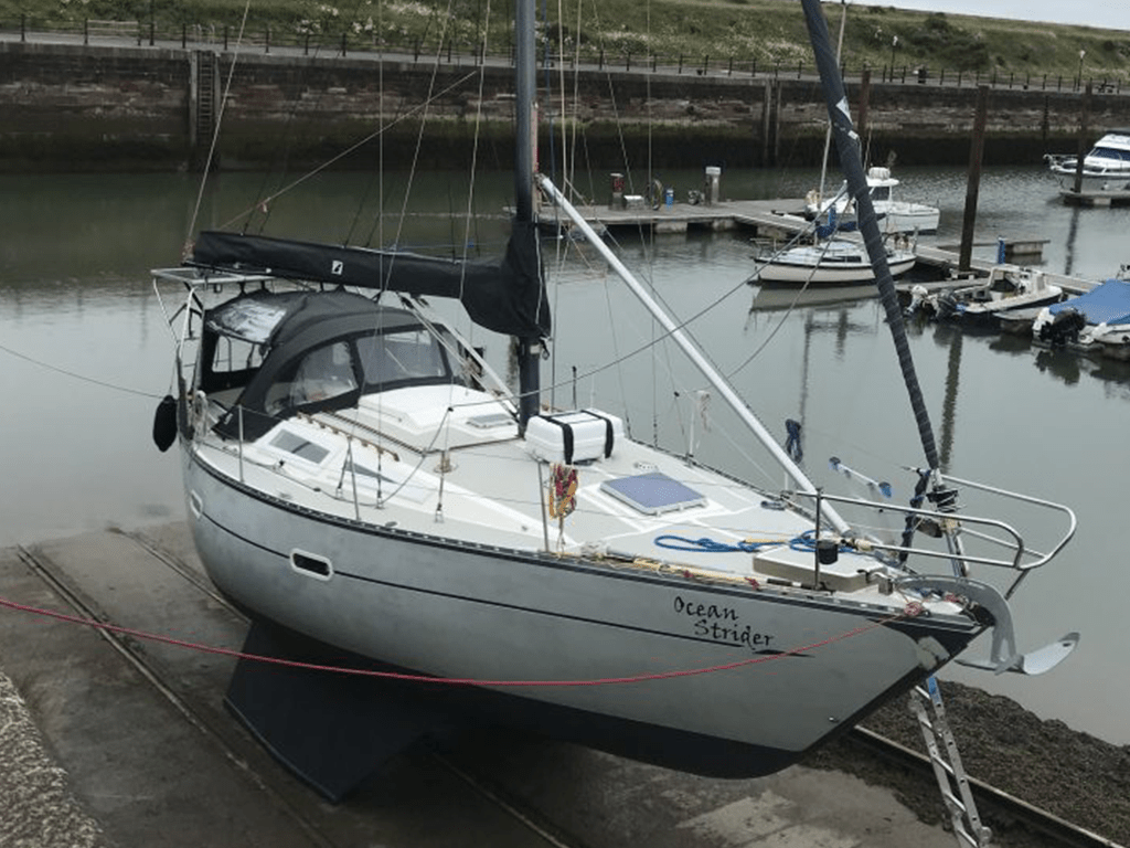 Ocean Strider on the ramp at Maryport.